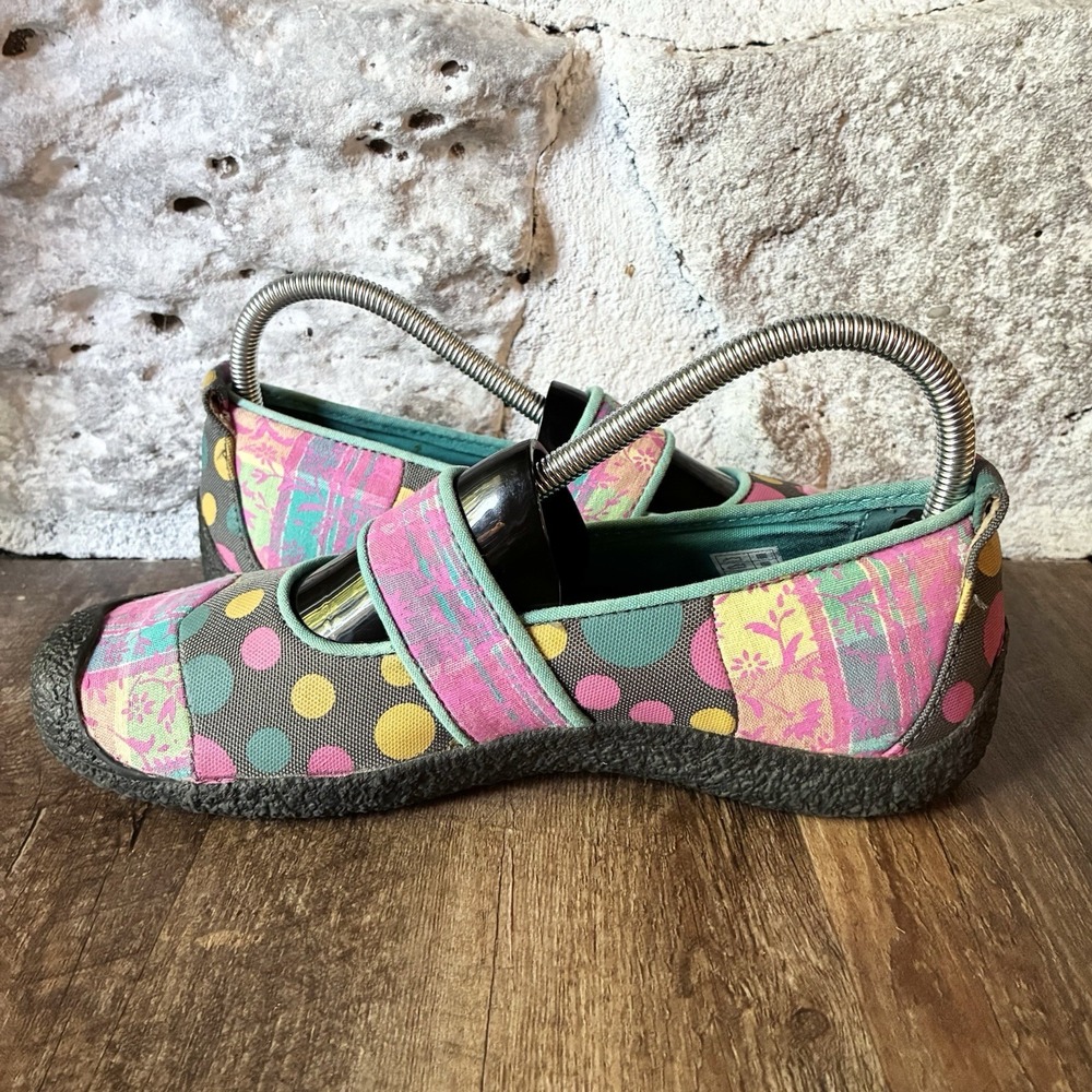 Keen Mary Jane Harvest Multicolor Polka Dot Patchwork Comfort Shoes Womens 8 - Picture 5 of 9